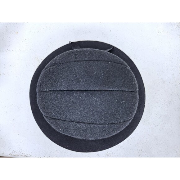 Vintage Black Wool Felt Hat -Made in USA Fedora Hat - Womens Wool Hat - Picture 10 of 10